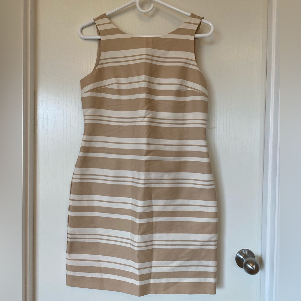 Banana Republic striped fitted short dress